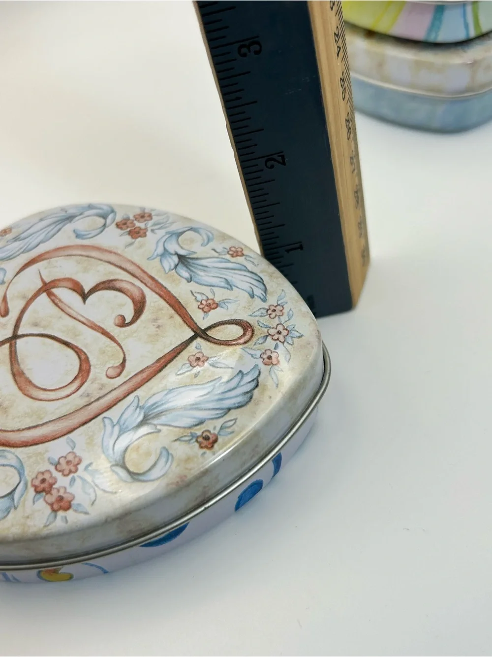 Brighton Heart Trinket Tins Qty 4 Small Empty Collectible 3.75